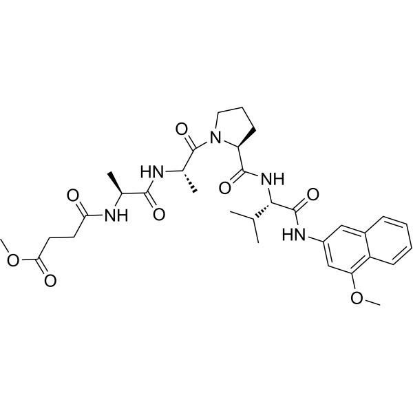 MeOSuc-Ala-Ala-Pro-Val-4-MNA 72252-91-6